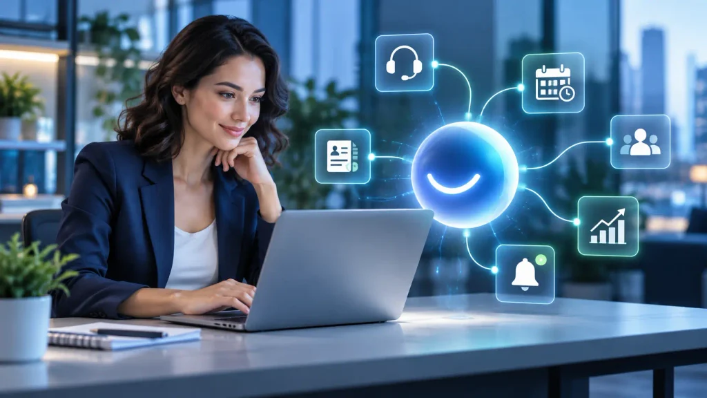 Custom conversational AI connecting customer support, scheduling and business workflows