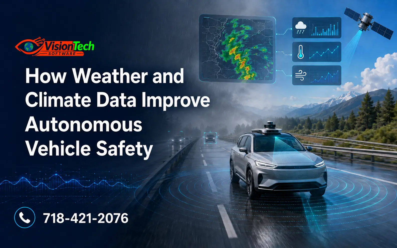 Weather and climate data improving autonomous vehicle safety by Vision Tech Software